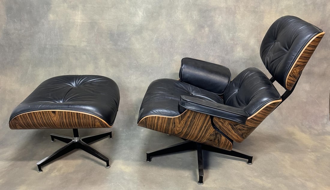 Eames Herman Miller Lounge Chair and Ottoman: Model 670 Chair and 671 Ottoman. Will be expensive to ship.