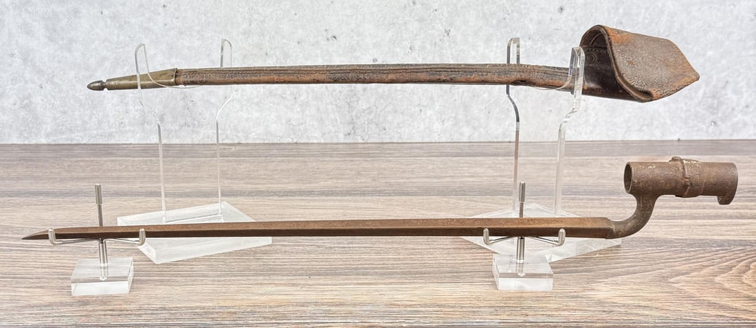 Civil War Model 1855 Socket Bayonet: Includes original scabbard