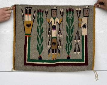 Navajo Indian Yei Yebichai Dancer Rug