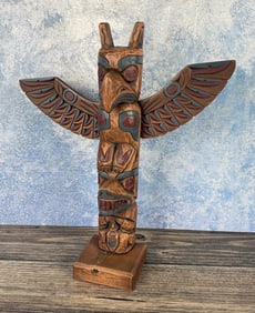 Kiana Alaska Native American Indian Totem Pole