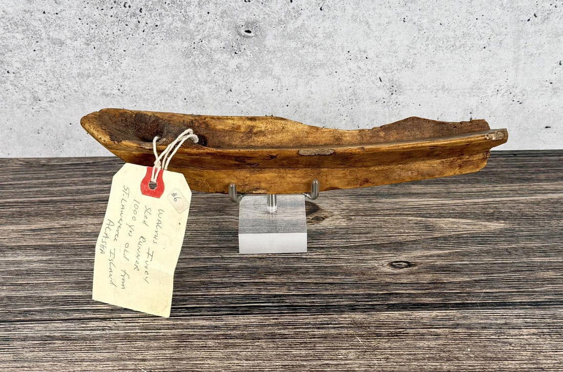 Ancient Thule Alaska Inuit Eskimo Sled Runner (1 of 6)