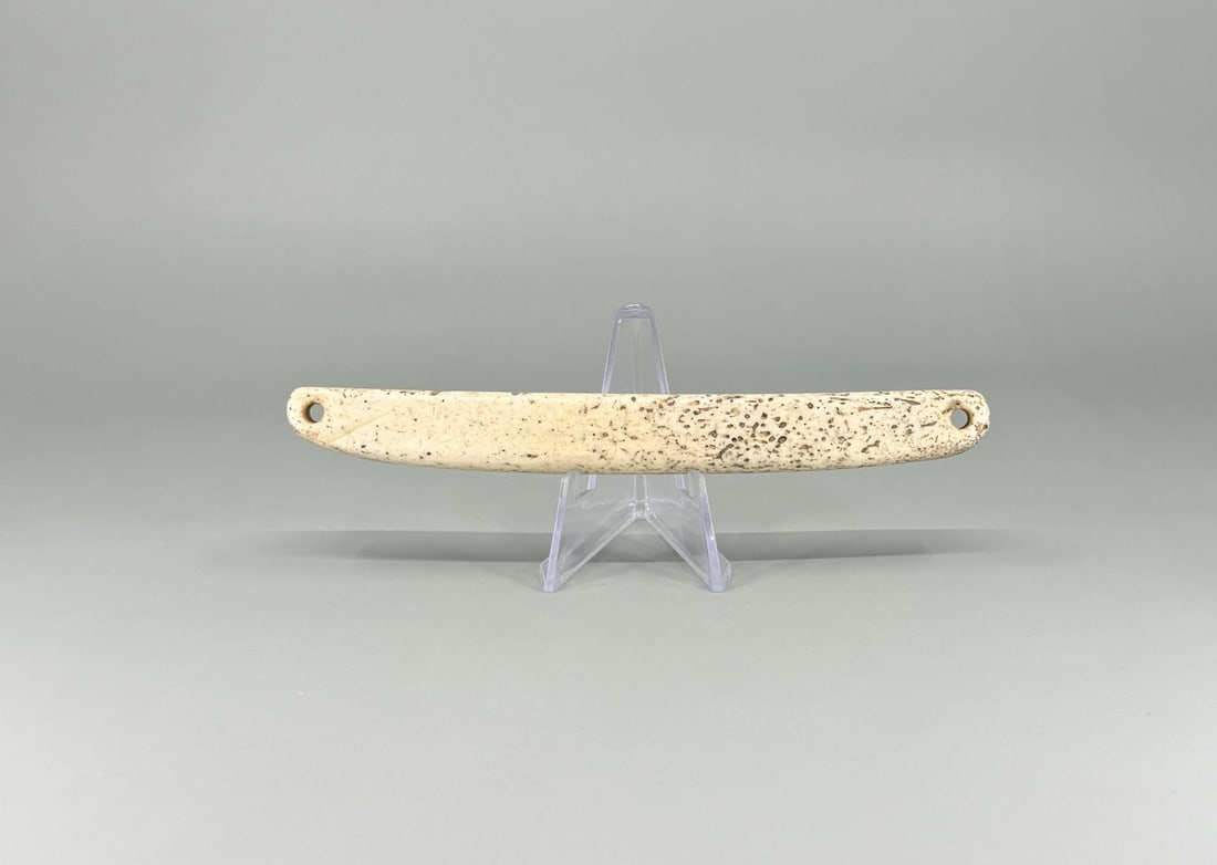 Ancient Thule Alaska Inuit Eskimo Bone Tool: 6" by 3/4" wide.