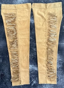 Frontiersman Buckskin Fringe Leather Leggings