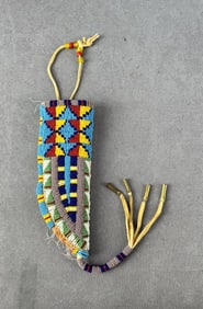 Native American Indian Beaded Knife Sheath