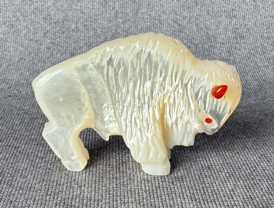 Andres Quandelacy Zuni Buffalo Fetish (1 of 4)