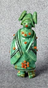 Claudia Peina Zuni Carved Turquoise Fetish