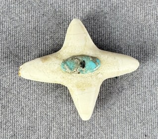 Zuni Turquoise Marble Star Fetish