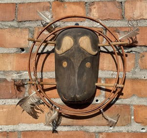 Alaskan Eskimo Inuit Nunivak Island Musk Ox Mask
