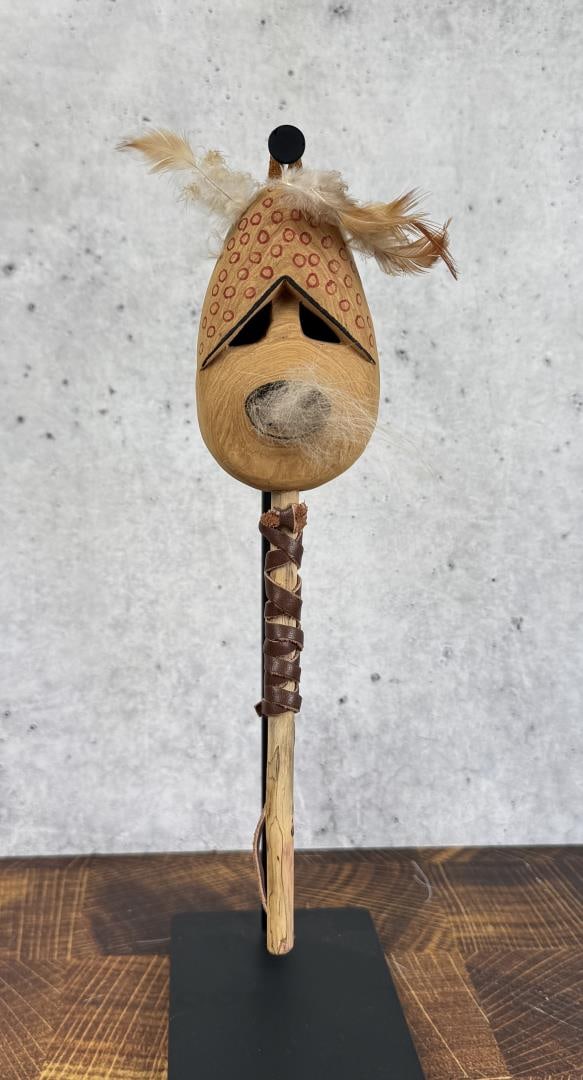 Inuit Adam John Spirit of Driftwood Rattle (1 of 3)