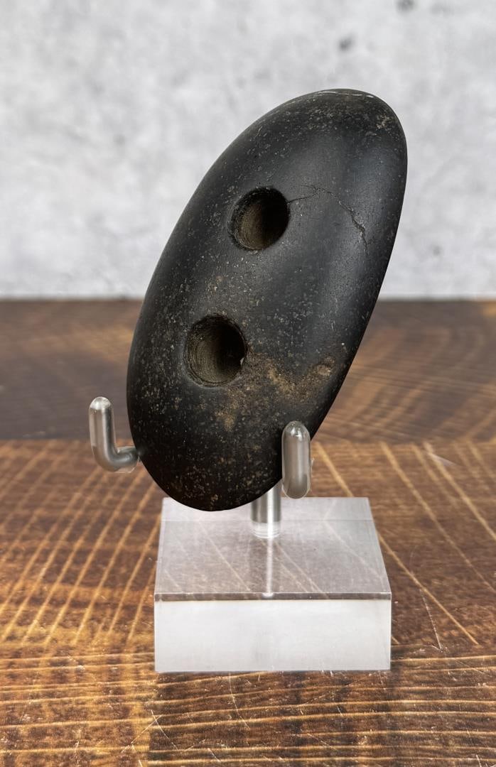 Ancient Native American Indian Basalt Gorget (1 of 4)