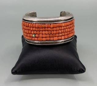 John Hornbeck Sterling Tufa Spiny Oyster Bracelet