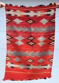 Navajo Transitional Germantown Saddle Blanket Rug