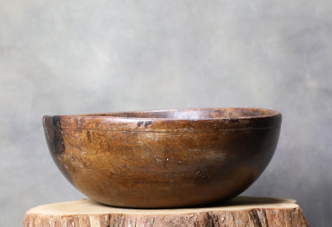 New England Native American Indian Ash Burl Bowl (1 of 11)