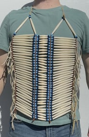 Plains Native American Indian Hairpipe Breastplate