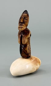 Alaskan Inuit Eskimo Carved Effigy