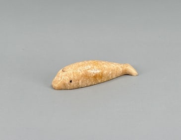 Alaskan Inuit Eskimo Whale Carving
