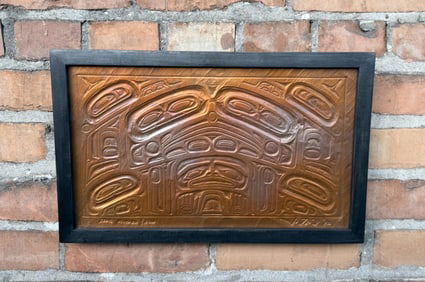 Joseph Illig Copper Northwest Coast Indian Panel