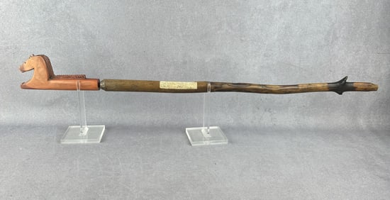 Plains Native American Indian Pipestone Horse Pipe