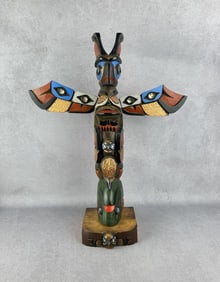 Bill Kuhnley Haida Northwest Coast Totem Pole