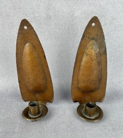 Roycroft Arts & Crafts Hammered Copper Sconces