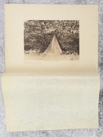 Edward Curtis Photogravure Author's Camp
