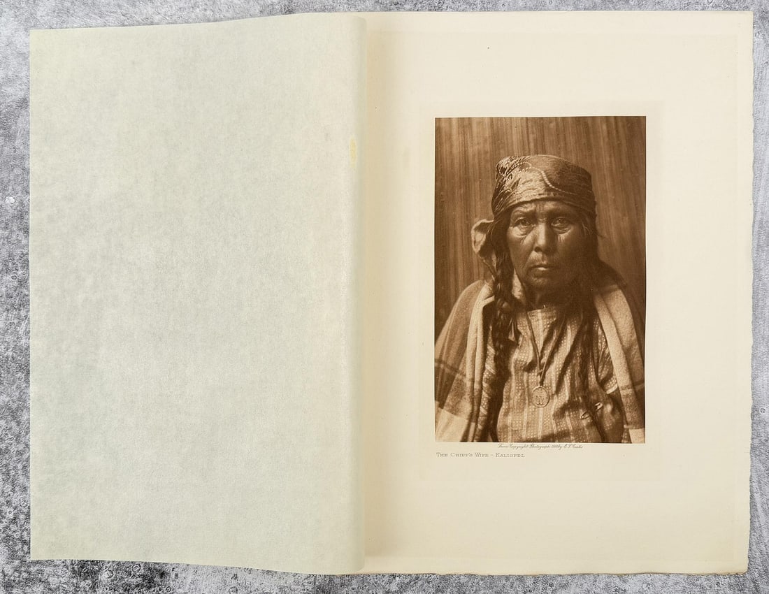 Edward Curtis Photogravure Chief's Wife Kalispel (1 of 3)