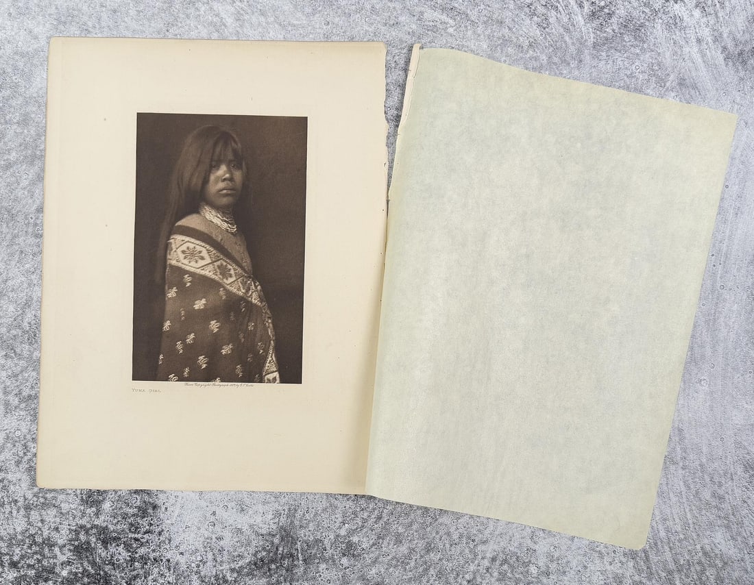 Edward Curtis Photogravure Yuma Girl (1 of 3)