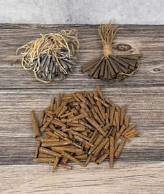 Plains Native American Indian Tin Cones