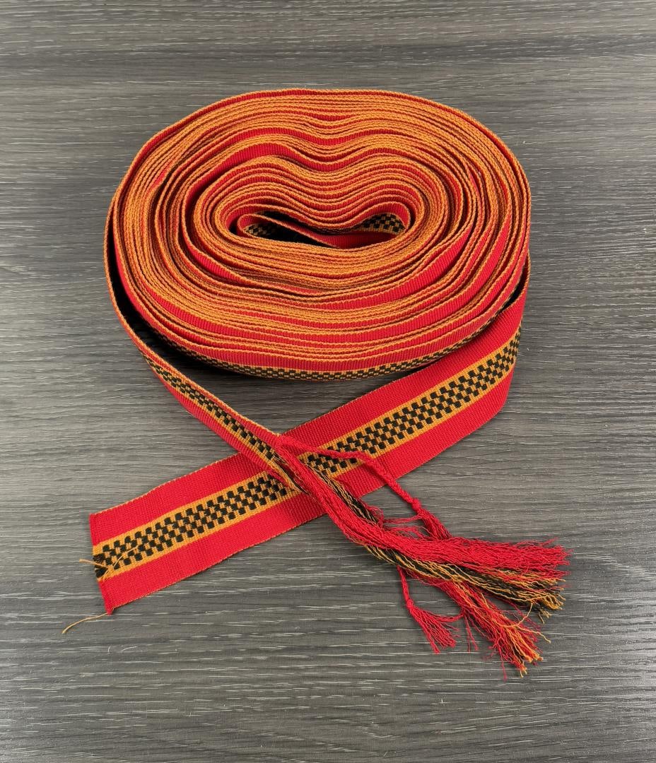 Wool Sash Roll: 88' 10" long. Either a yurt wrap or possibly used and cut down.