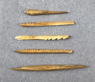 Ancient Thule Inuit Alaskan Eskimo Harpoon Points