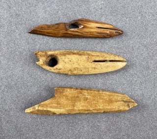 Ancient Thule Inuit Alaskan Eskimo Harpoon Points
