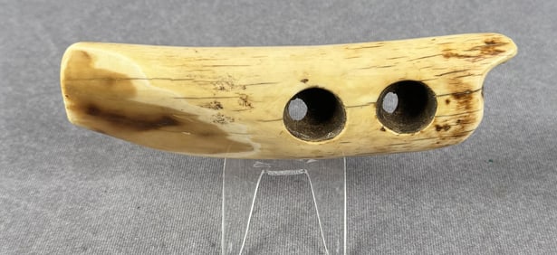 Ancient Thule Inuit Alaskan Eskimo Drill Base