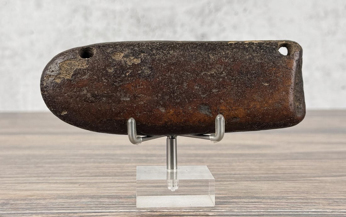 Ancient Thule Inuit Alaskan Eskimo Net Weight (1 of 4)