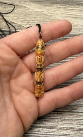 Alaskan Inuit Eskimo Totem Pole Necklace