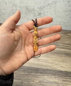 Alaskan Inuit Eskimo Totem Pole Necklace