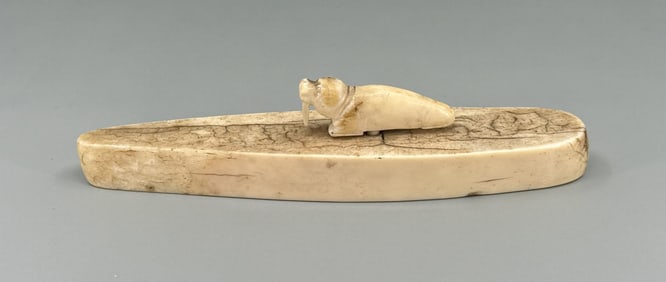 Alaskan Inuit Eskimo Carved Walrus