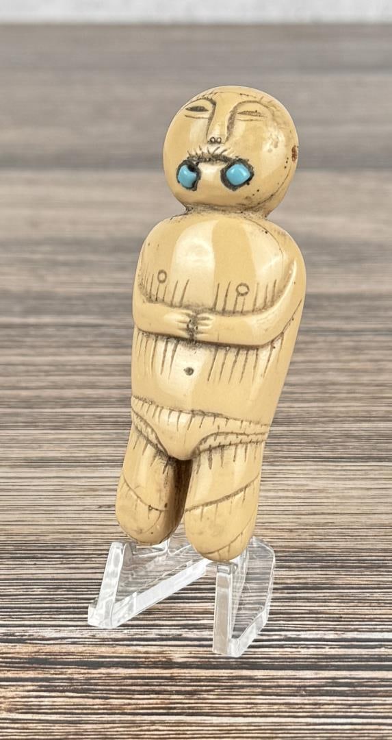 Yupik Inuit Eskimo Resin Reproduction Doll (1 of 4)