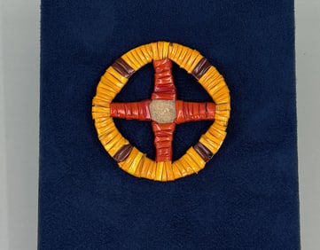 Quilled Native American Indian Rosette