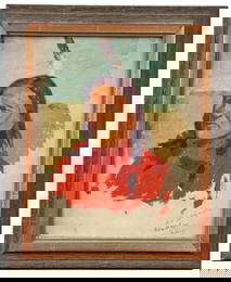 Charles Schreyvogel Chief Black Horn Painting