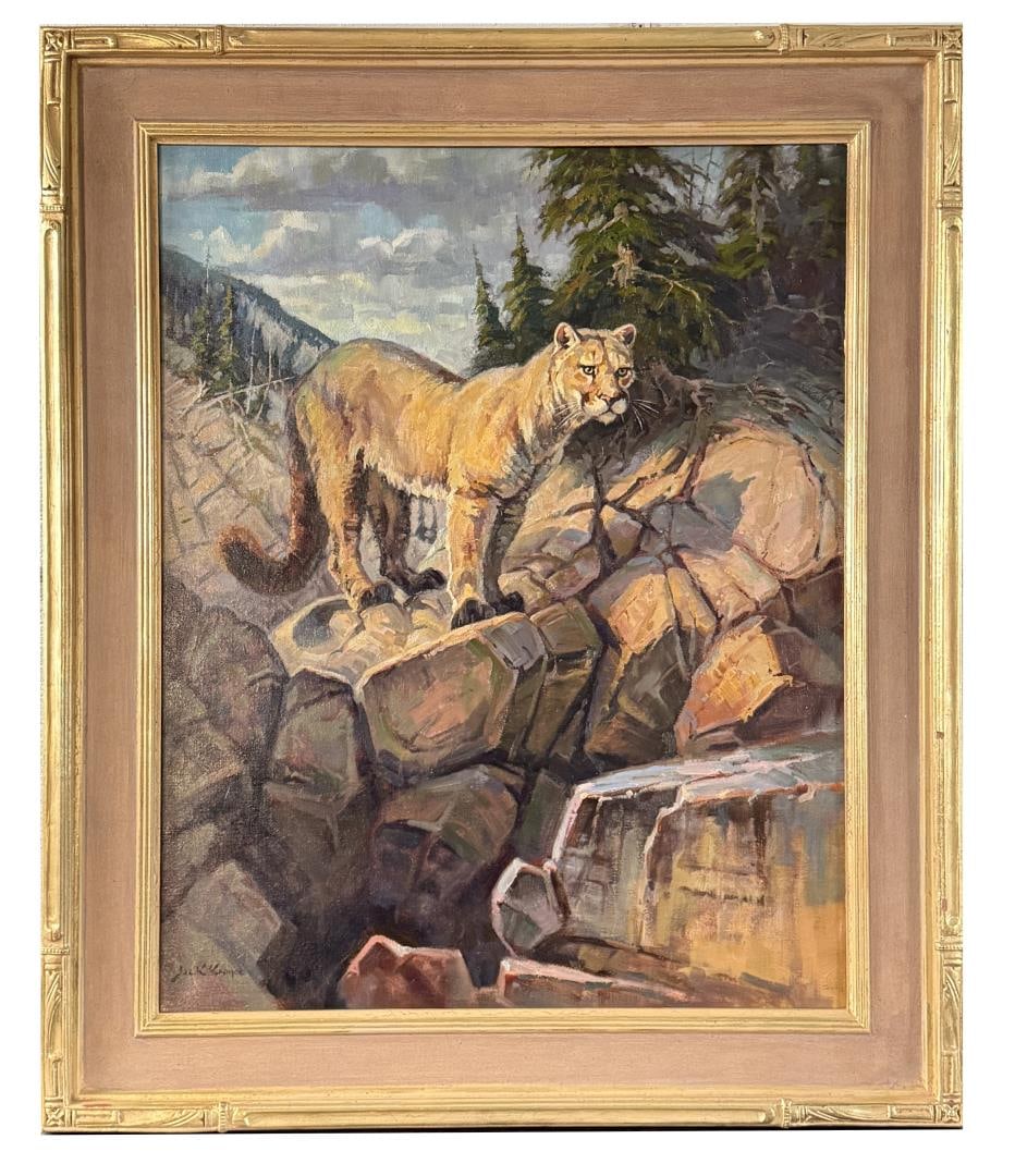 Jack Koonce Surveying the Lemhi Oil Painting (1 of 5)