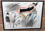 Jaune Quick-To-See Smith Mixed Media Drawing