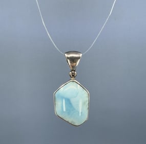 Starborn Sterling Silver Larimar Necklace Pendant