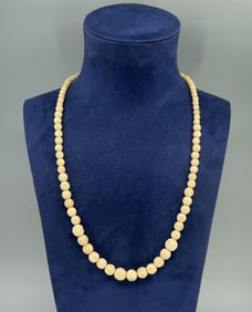 Carved Bone Necklace