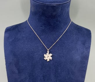 Sterling Silver Snowflake Necklace