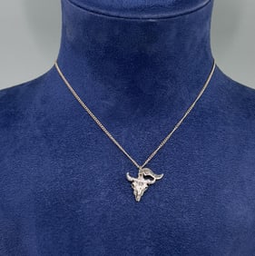 Sterling Silver Buffalo Bill Museum Necklace
