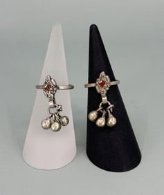 Belly Dancer Tribal Sterling Silver Toe Rings