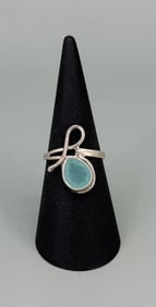 Sterling Silver Sea Glass Ring