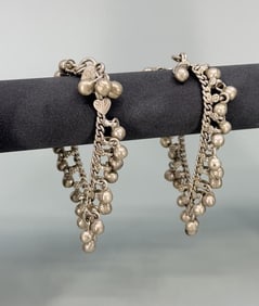 Antique Tribal Silver Bracelet Anklet