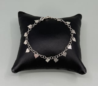 Sterling Silver Heart Bracelet
