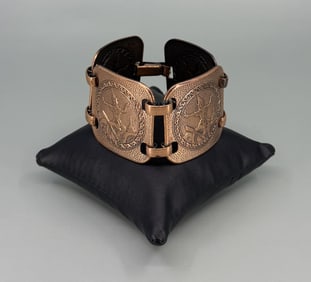 Copper Hindu Indian Dancer Bracelet